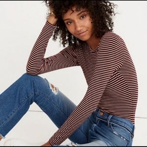 NWOT Madewell Striped Bodysuit